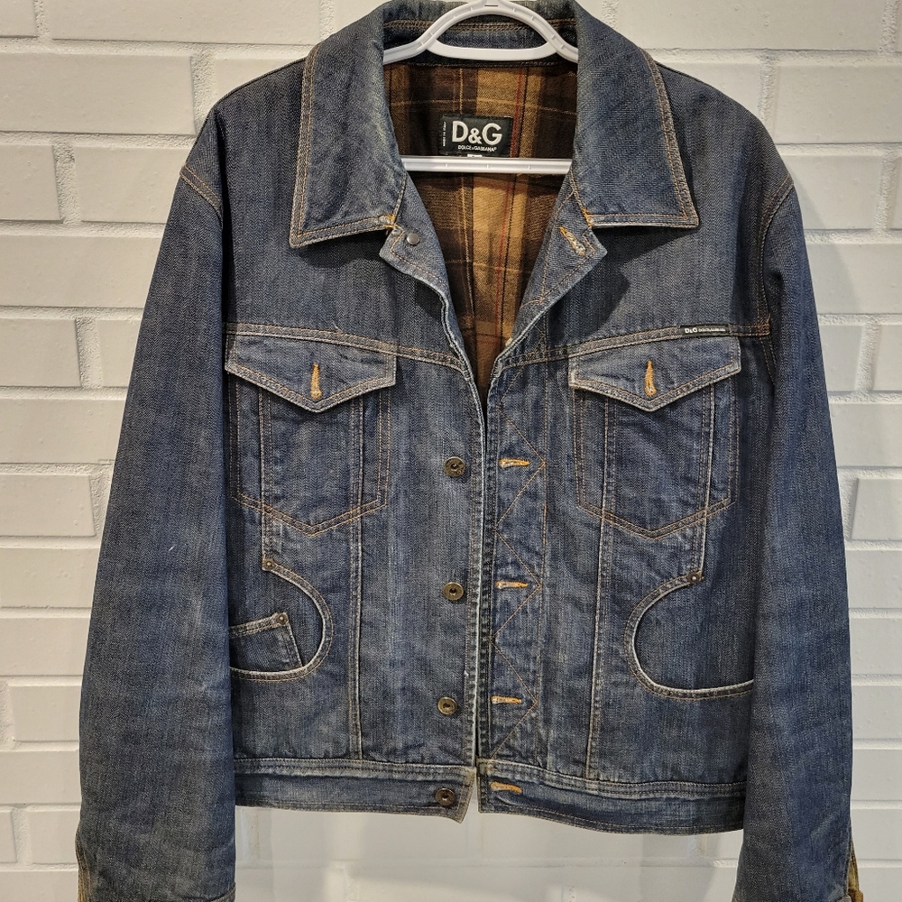 Dolce & Gabbana Ittierre Jean jacket Female Male unisex Original Retro original